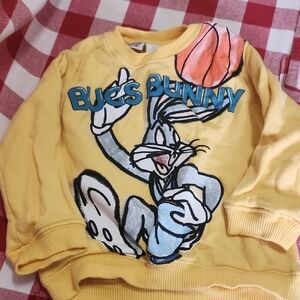 Zara Yellow Bugs Bunny Sweatshirt